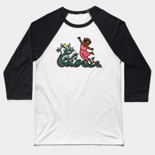 Happy cheerful black African woman. Mental health, wellness and relaxation in nature. Baseball T-Shirt